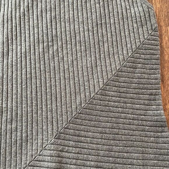 Athleta Charcoal Ribbed Sleeveless Sweater Dress - Picture 3 of 6